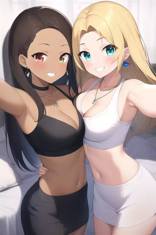 スポーツウェア自撮り白黒ギャル詰め合わせ２