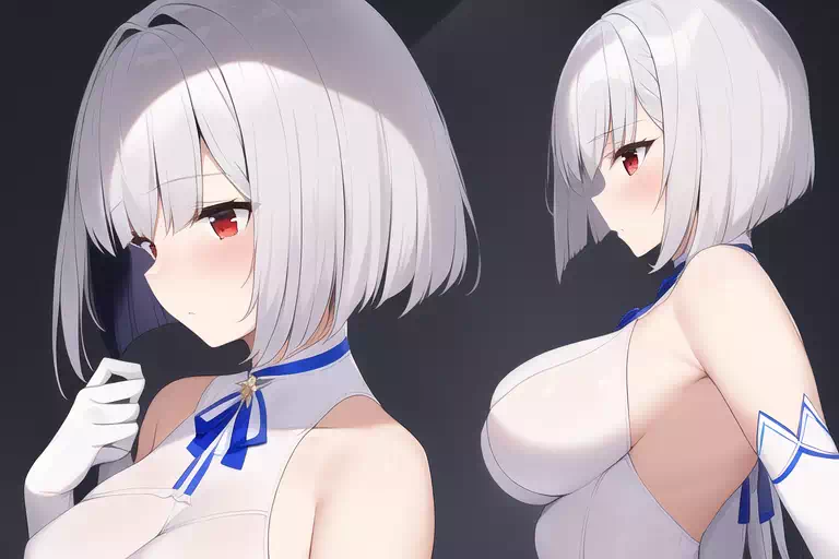 銀髪美少女