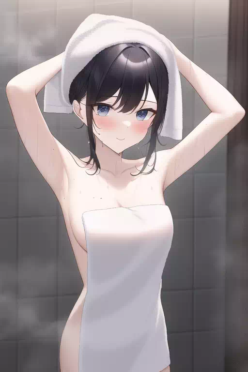 裸タオルの少女その１