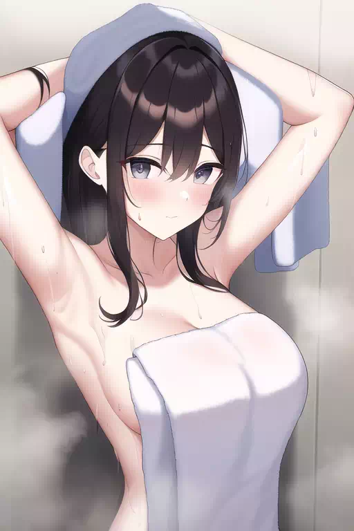裸タオルの少女その２
