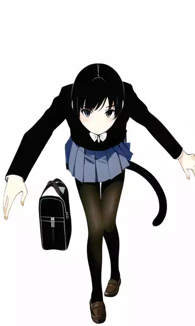 「命」のポーズを取る女の子