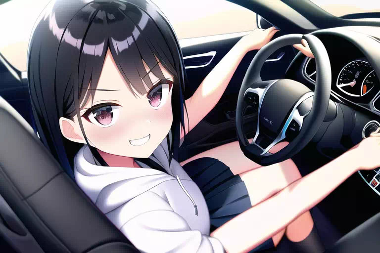 Girl driving without permission