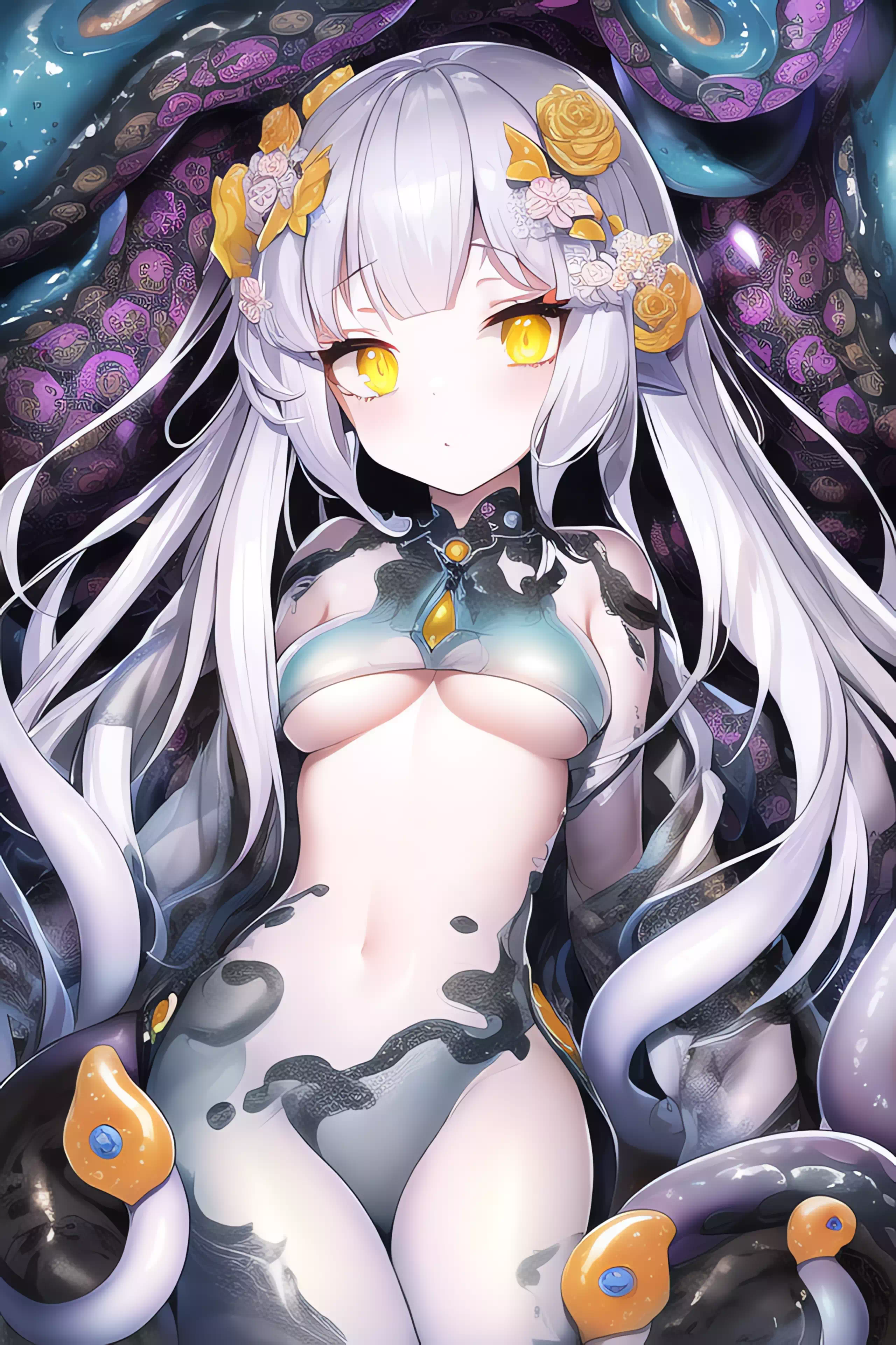 モンスター娘、触手