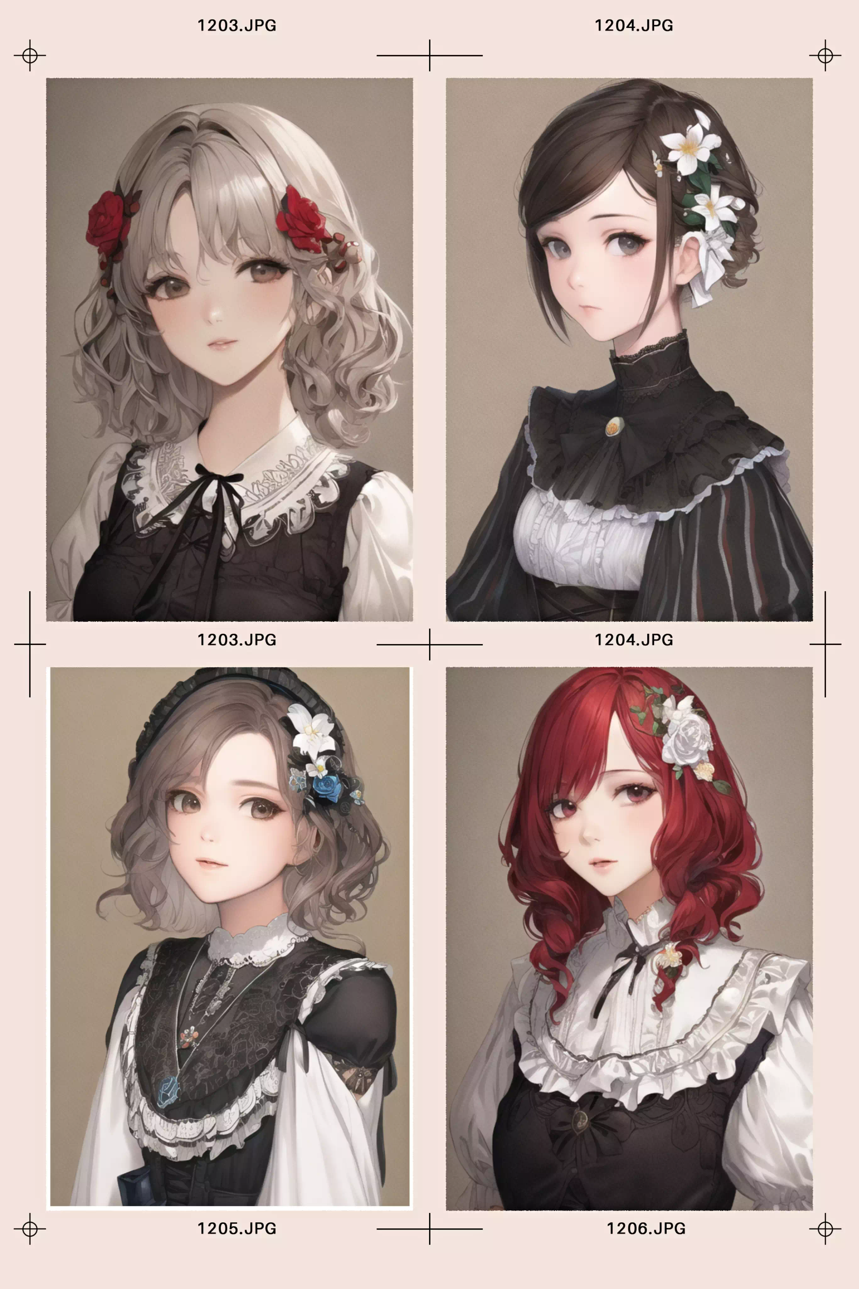 【NovelAI】head portrait of lolita