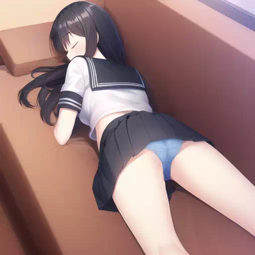 無防備な女子高生