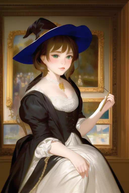 肖像画に似る魔女