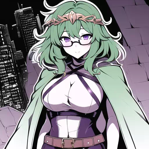 緑髪お姉さん（＋おまけのエルフさん）