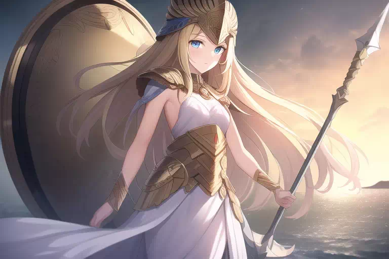 AIに女神アテナを描いてもらう