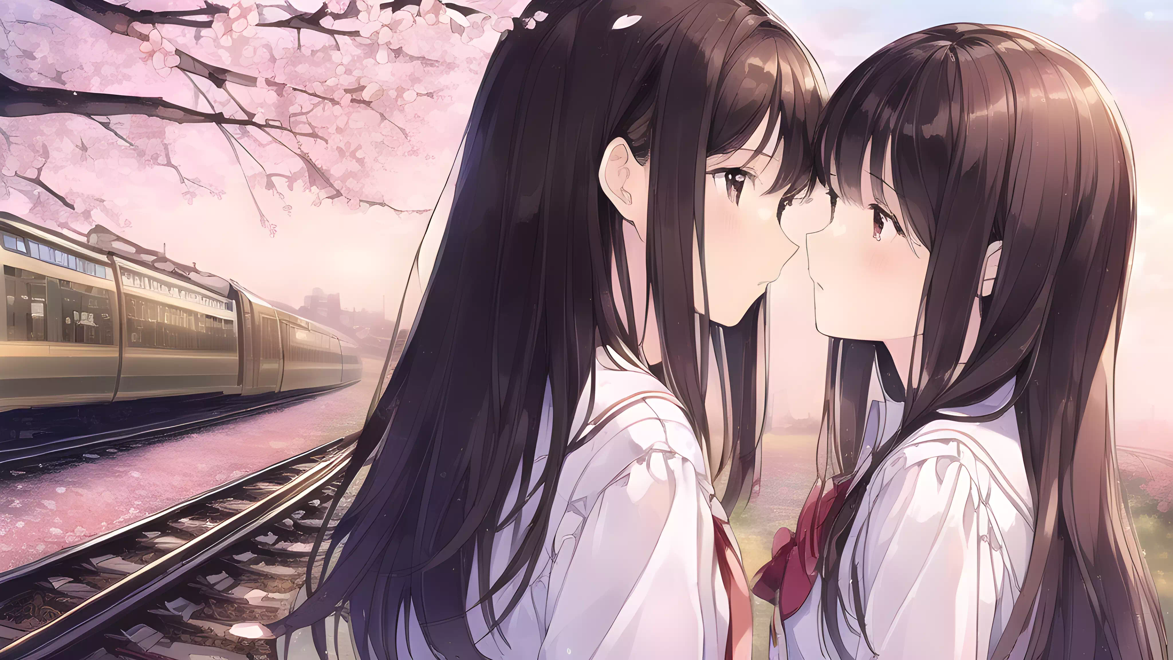 桜と鉄道