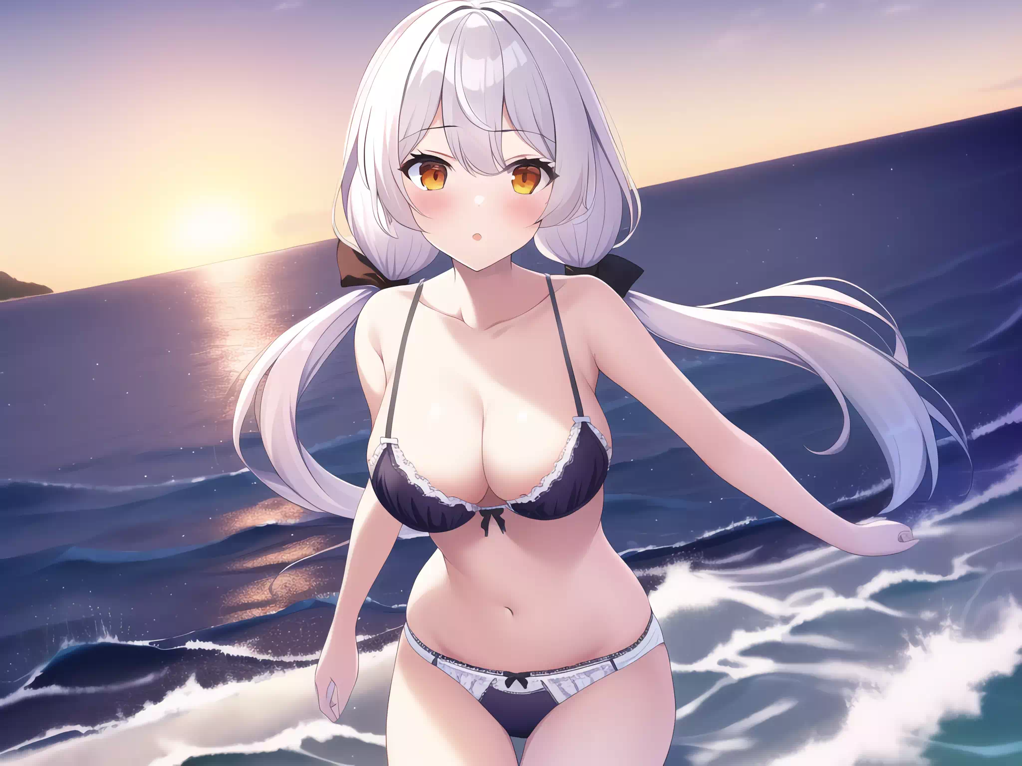 Kagura at beach