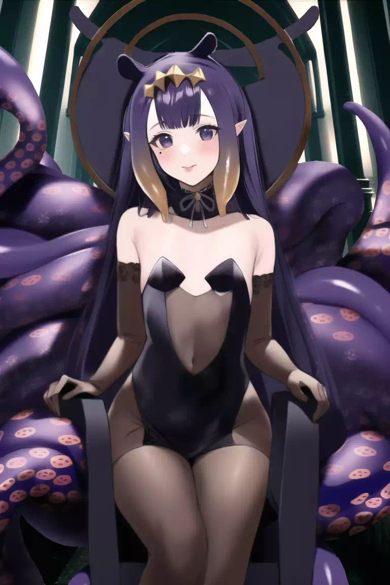 Ina on a throne