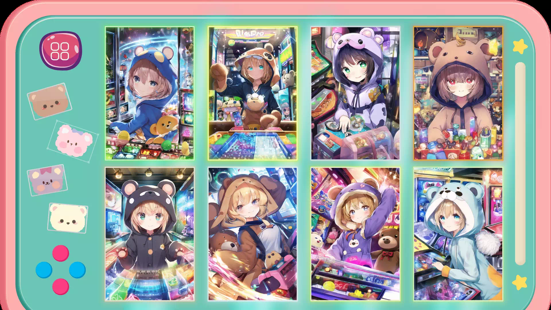 NovelAI呪文「クマクマゲームセンター」