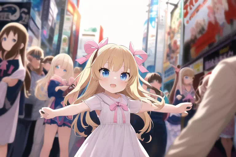 金髪少女のおでかけ