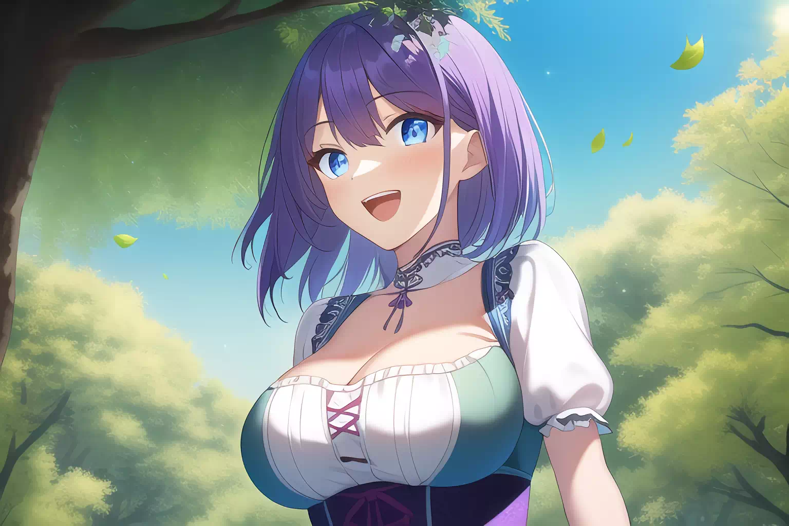 笑顔の女の子