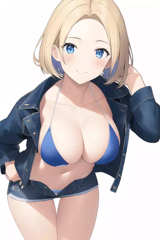 金髪ショートのお姉さん