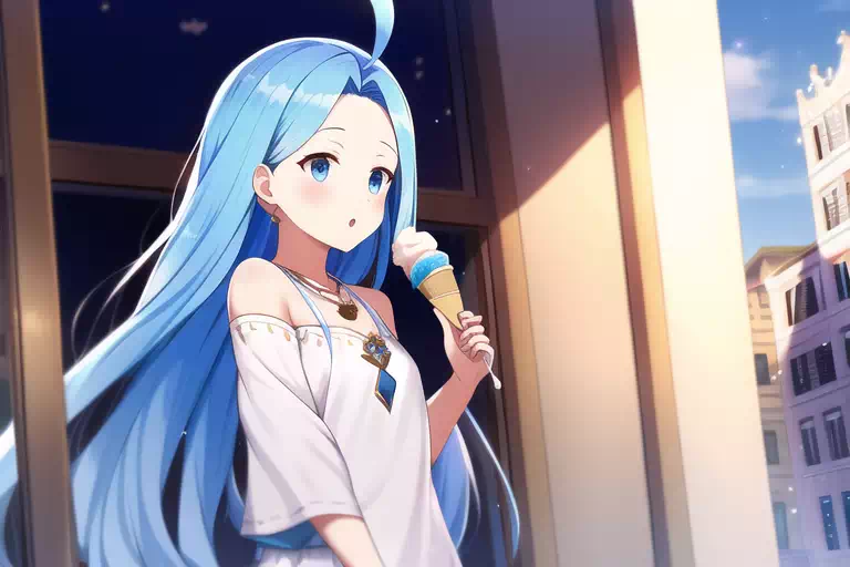ルリアと食べ歩きデート