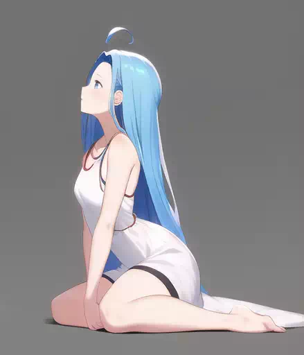 ぺたんこ座りルリア