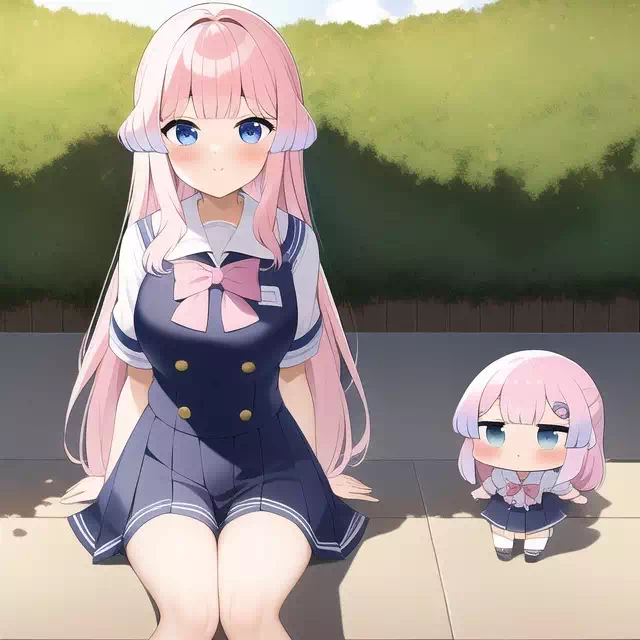 Kokomi and smol Kokomi