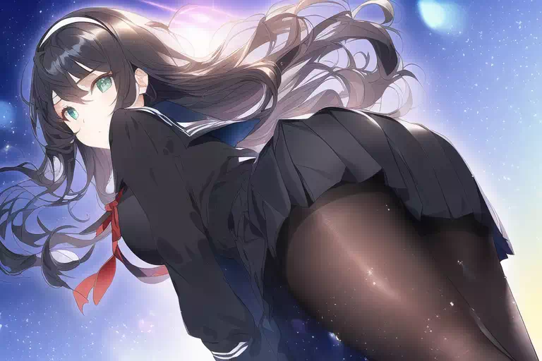 黒髪ロングの女の子