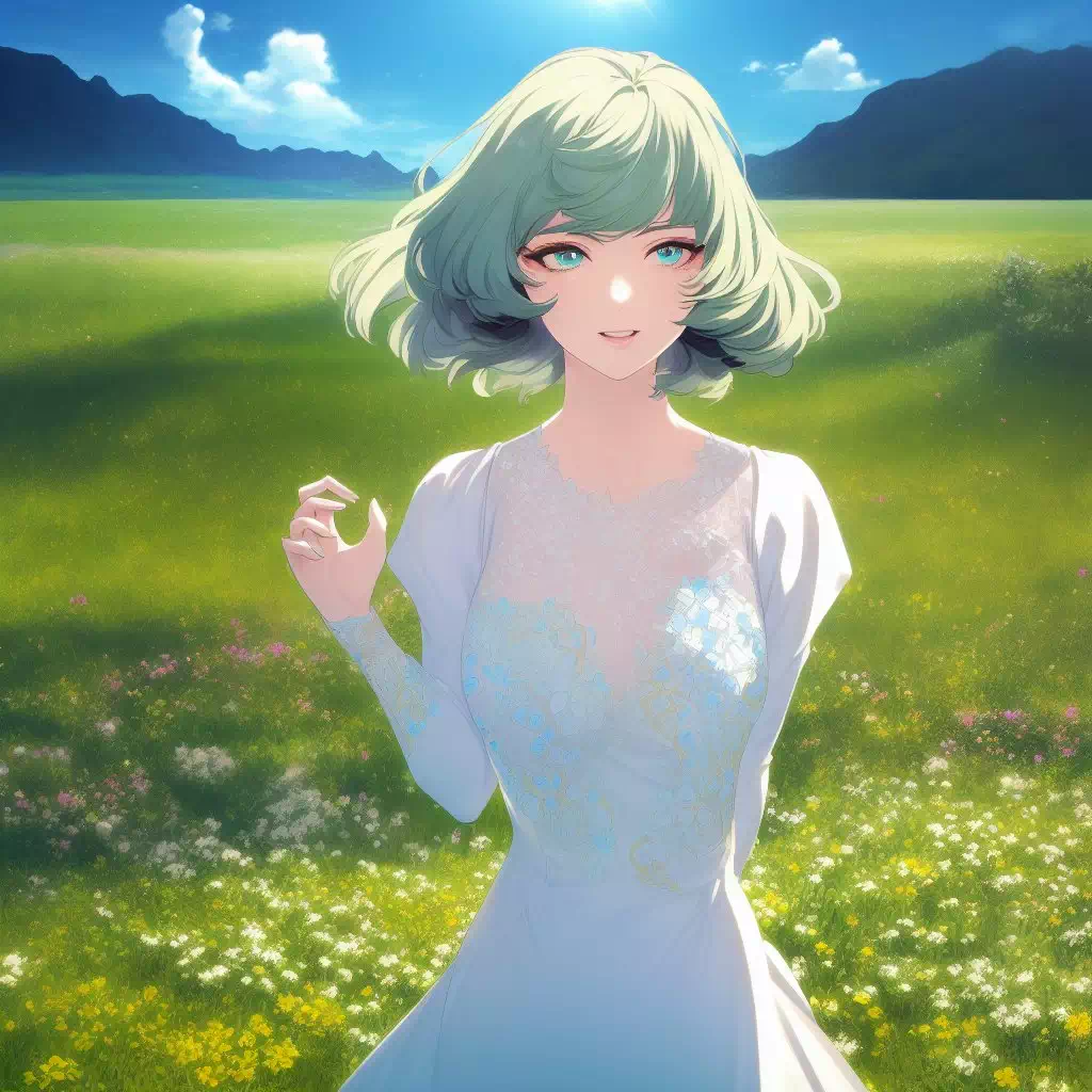 AI絵 こいかぜ -花葉- 印象