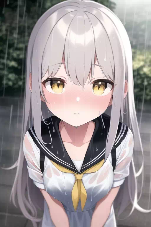 雨(AIイラスト)