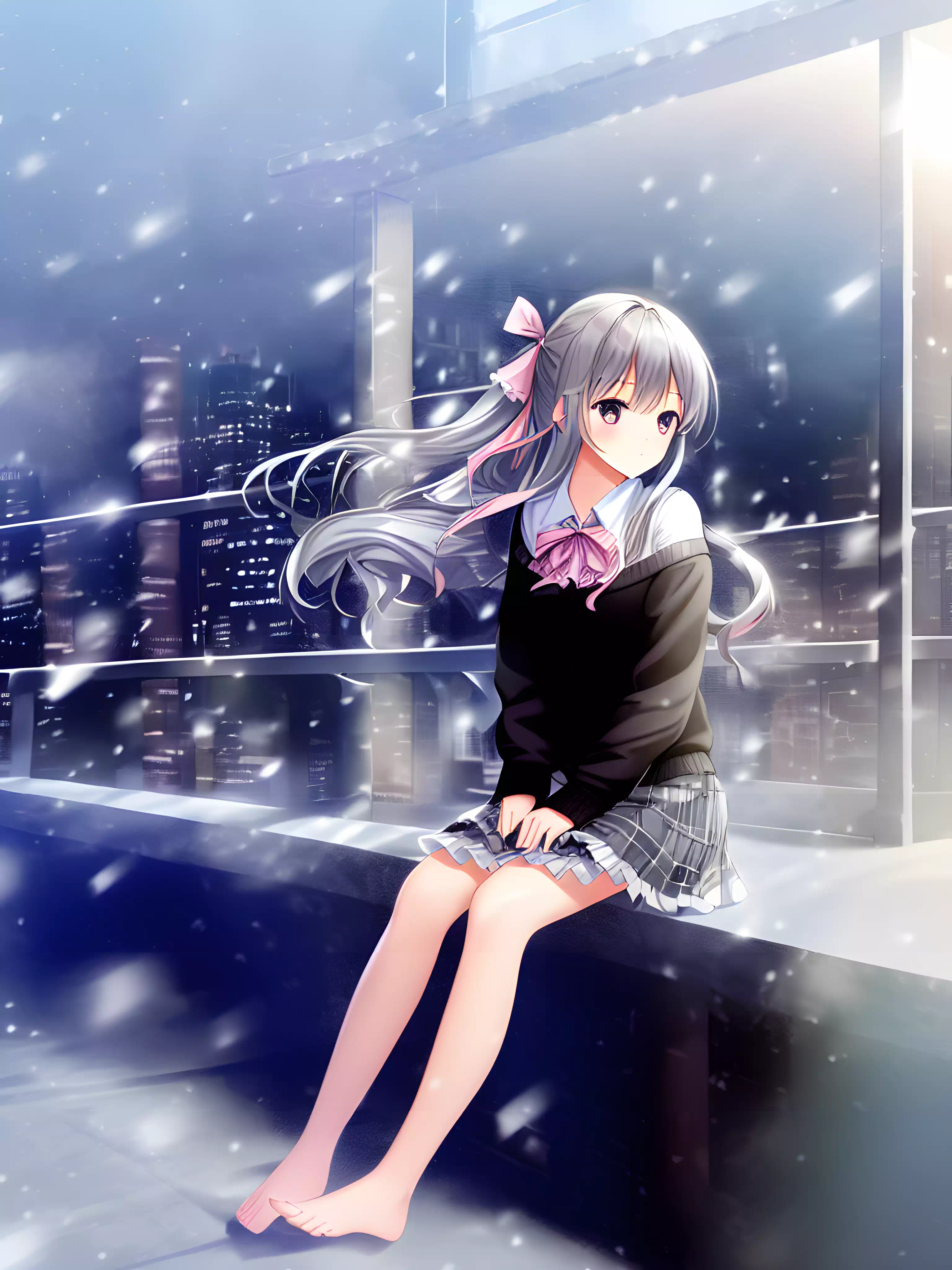girl in snow
