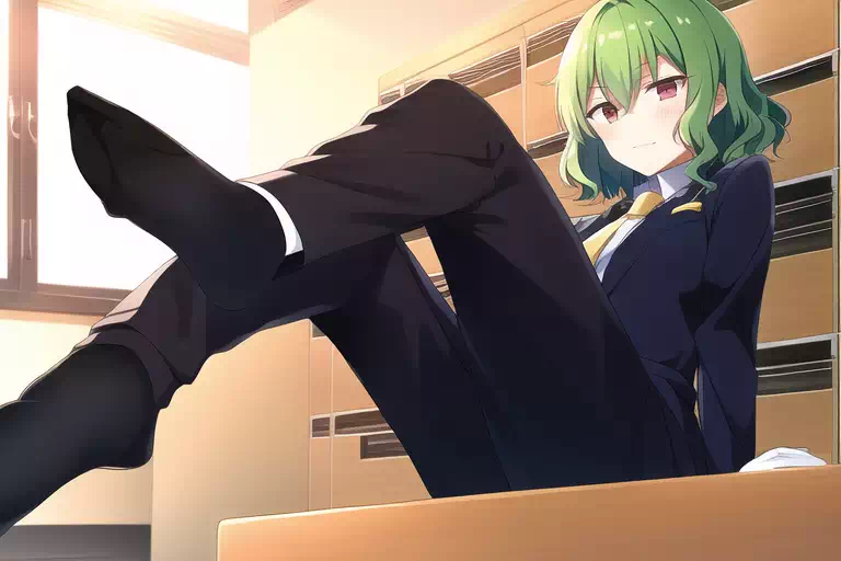 仕事終わりの１日頑張った蒸れた足裏