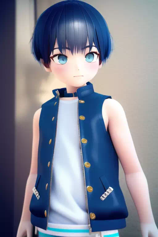 3D cute boy