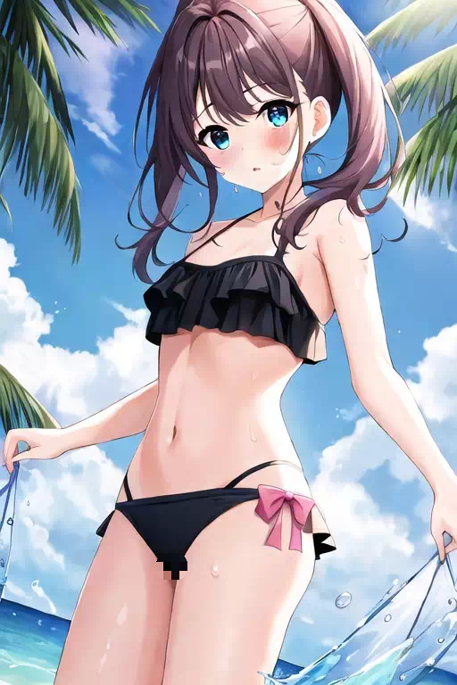 水着を着て海で遊んでいる様々な少女たち 2