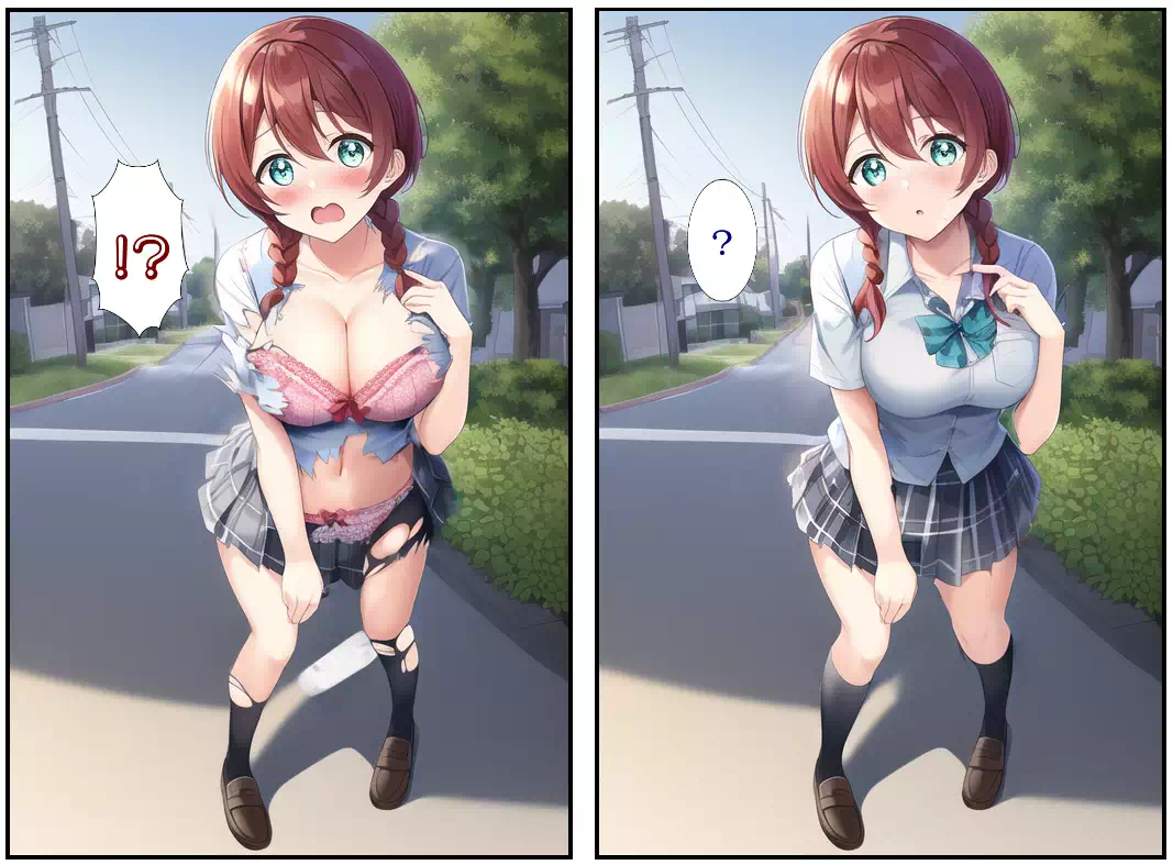 ？？「できた。エマさんの服だけ吹き飛ばすボタン」