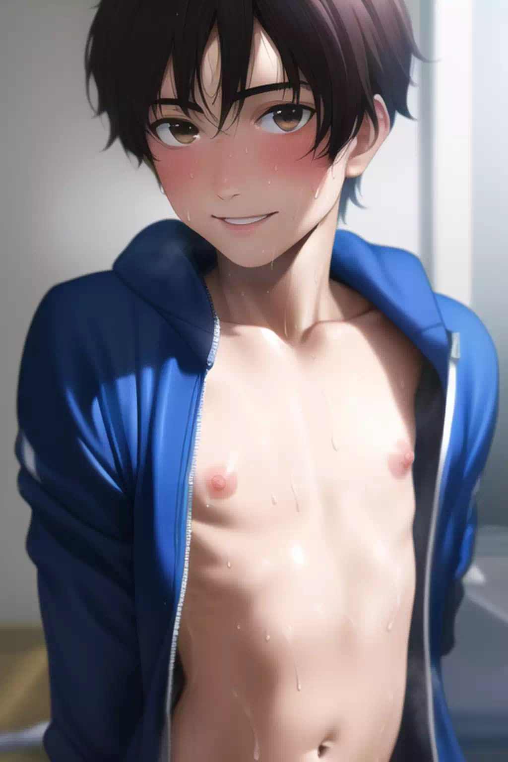 運動後の美少年2