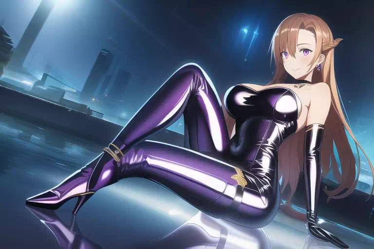 【NovelAI】Rubber suit girl