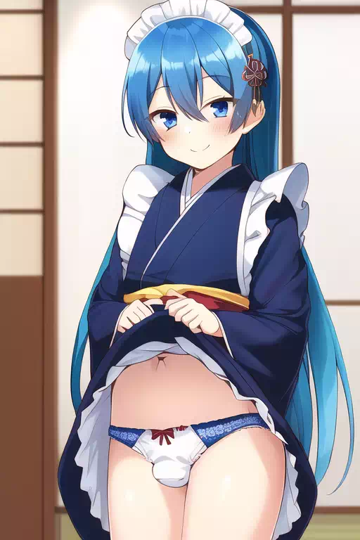 和メイド男の娘