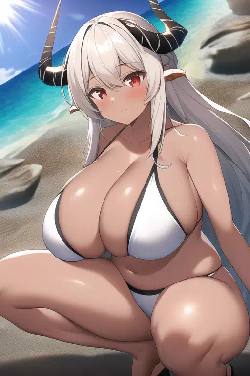 日焼けマドロックビキニ
