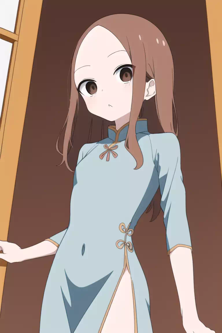 アオザイを着た高木さん