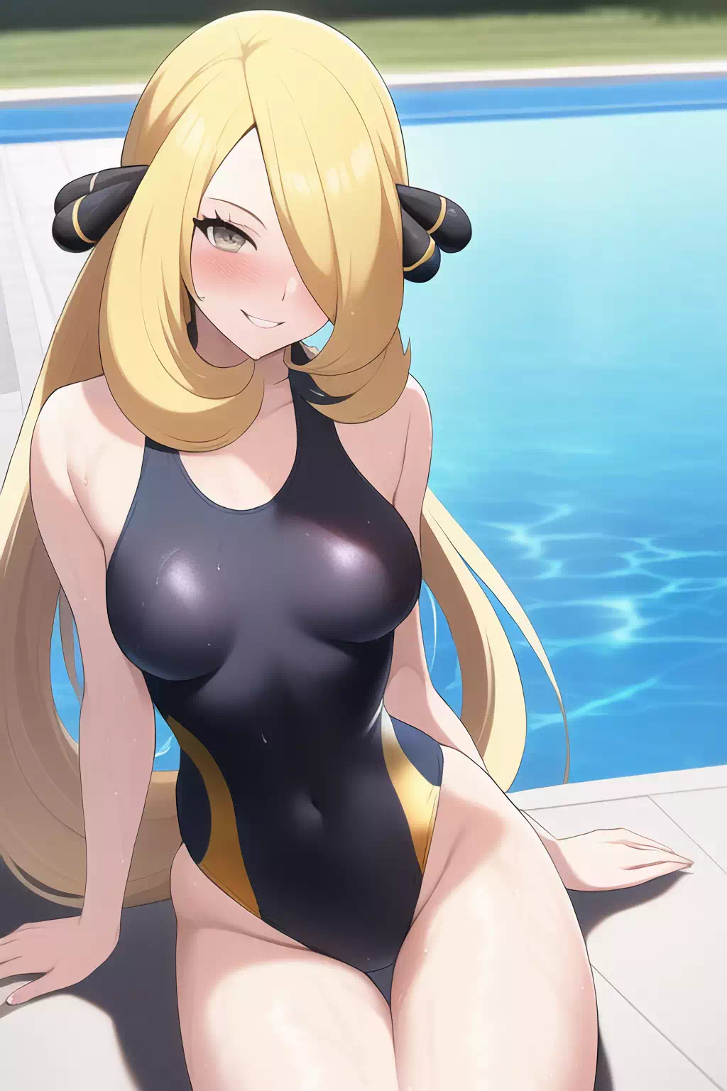 NovelAI Cynthia Swimsuit シロナの水着
