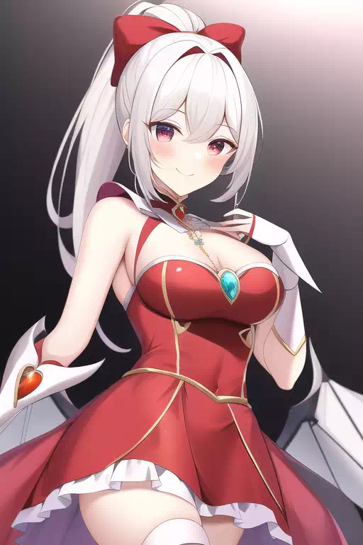 魔法少女(赤い子) 洗脳悪堕ち前 AI