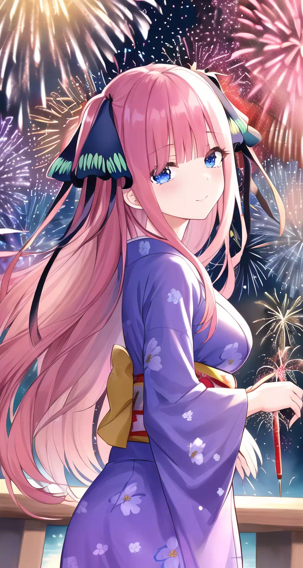 二乃と花火