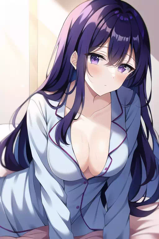 朝比奈まふゆ　寝起きロング