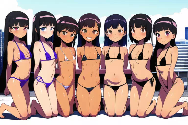 NovelAI生成の褐色メスガキ