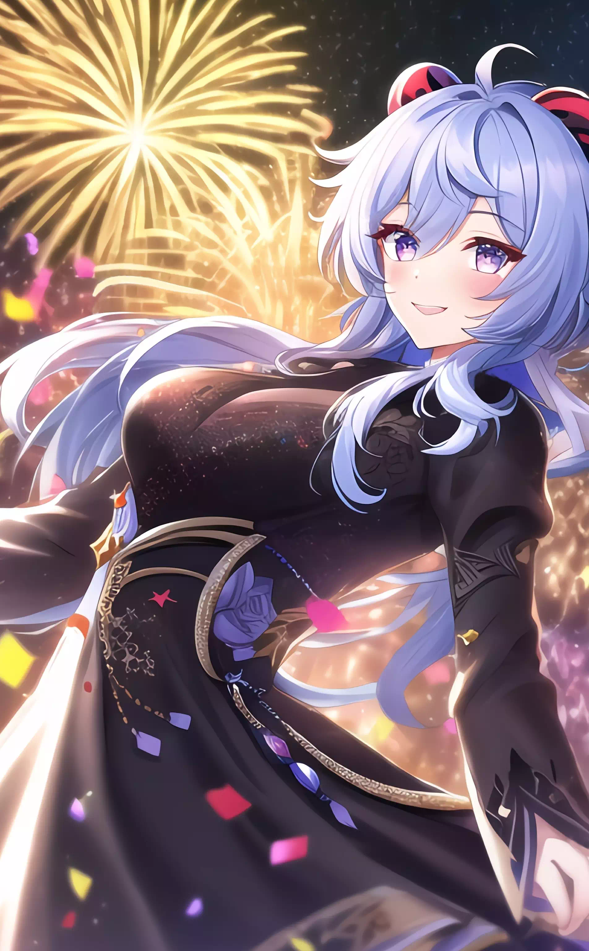 Twitterフォロワー数１万人感謝イラスト　お祝い甘雨