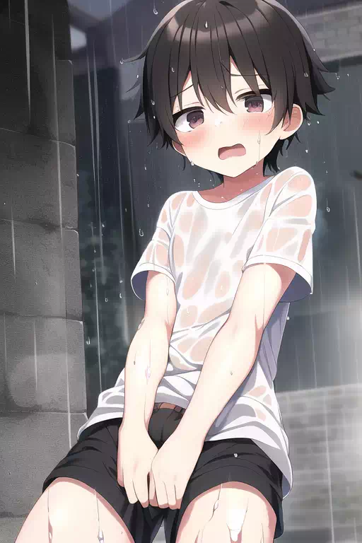 ずぶぬれショタ