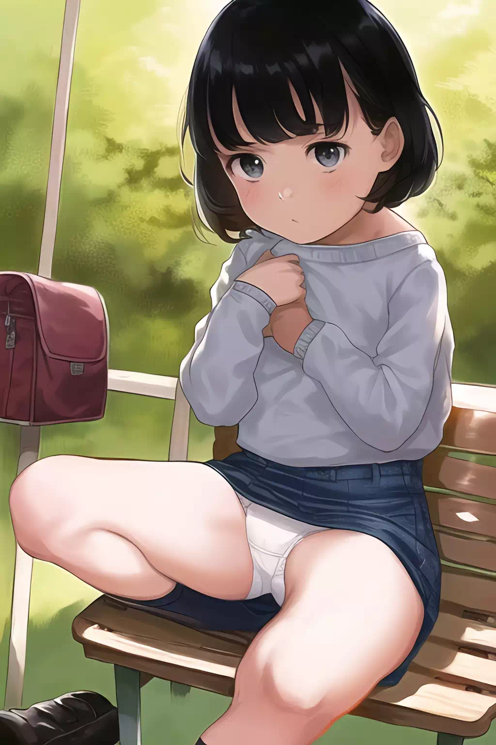 デニムスカートぱんつ