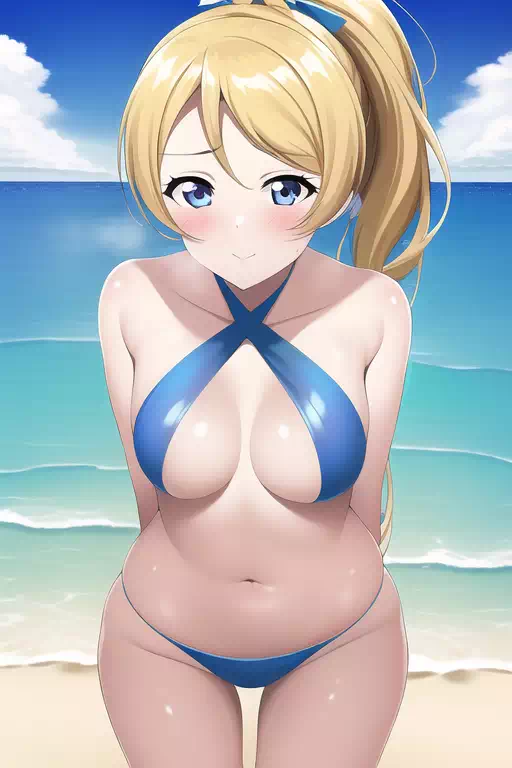 ラブライブ　絢瀬絵里　エリーチカ　水着