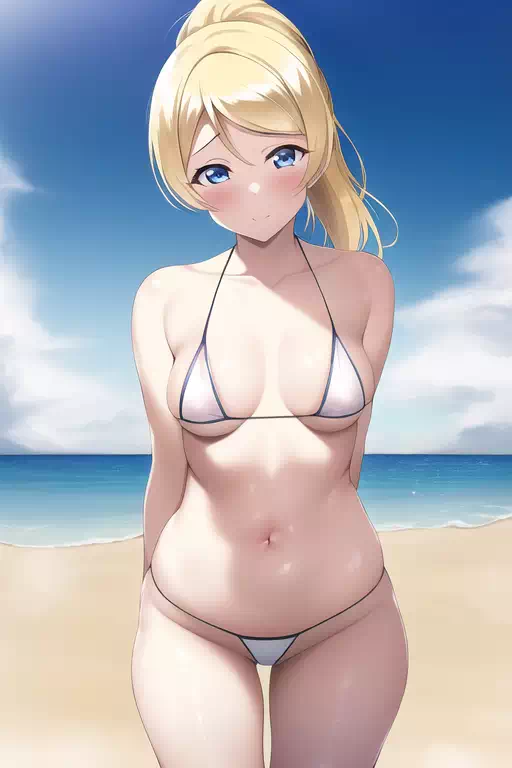 ラブライブ　絢瀬絵里　エリーチカ　ビキニ