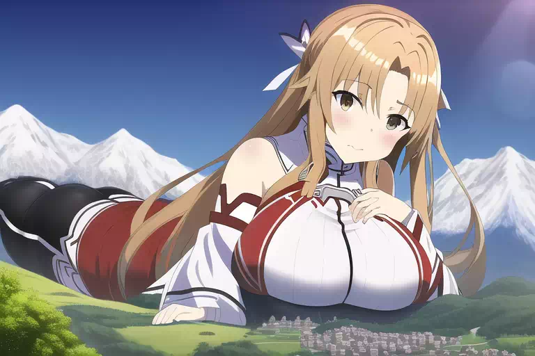 NovelAIに巨大娘を描い(7)