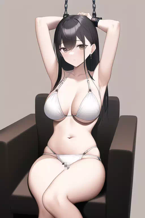 白いビキニの少女その3