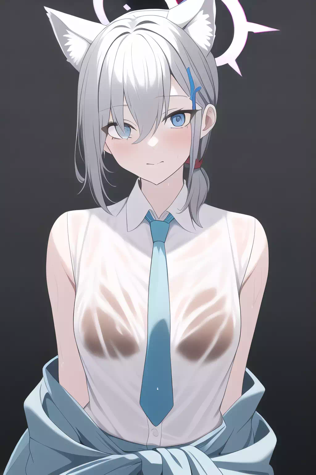 濡れ制服 シロコ 2枚