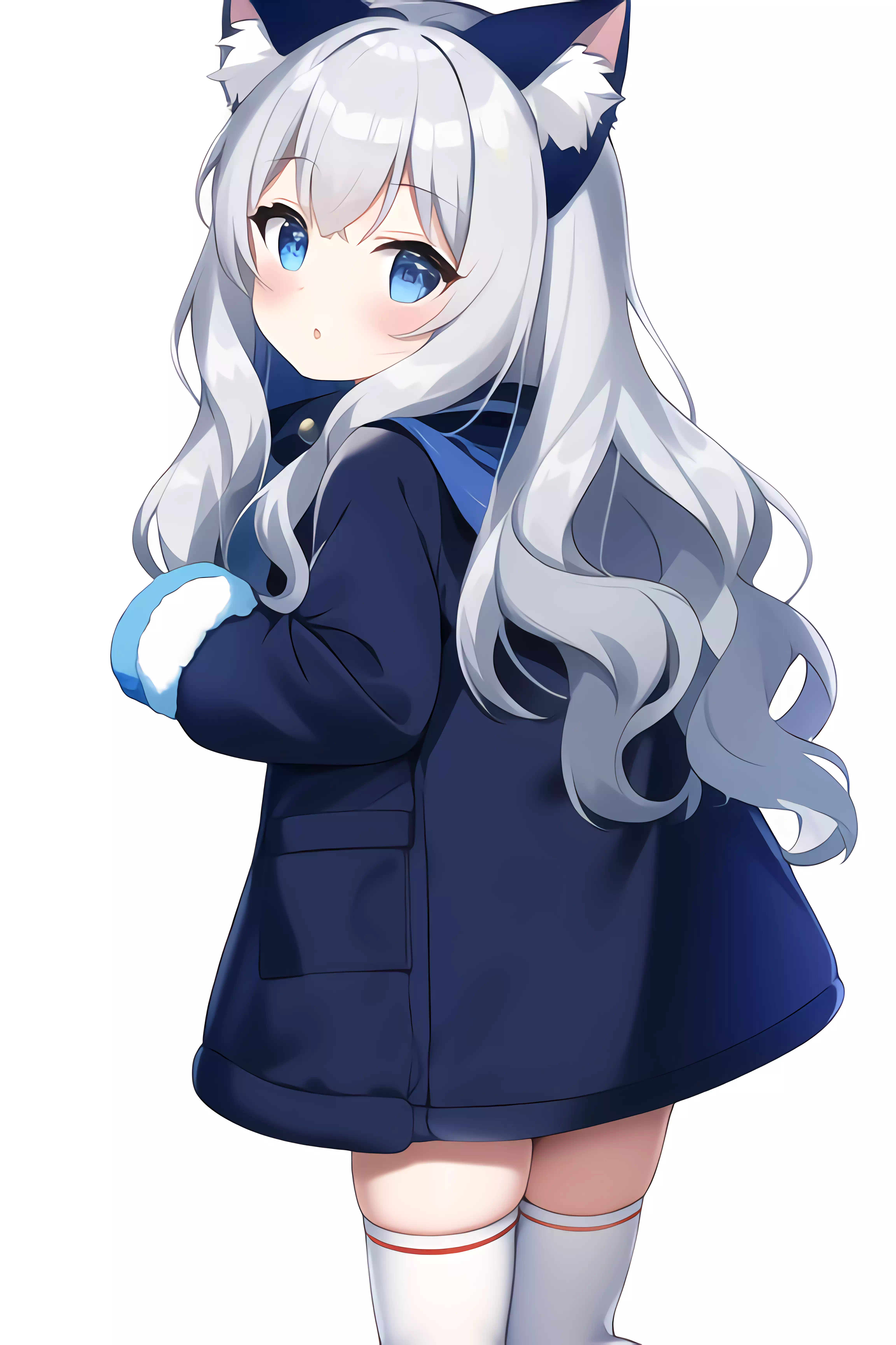 かわいい灰色の猫