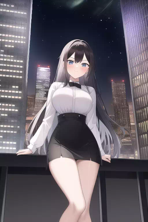 白いシャツの少女その16
